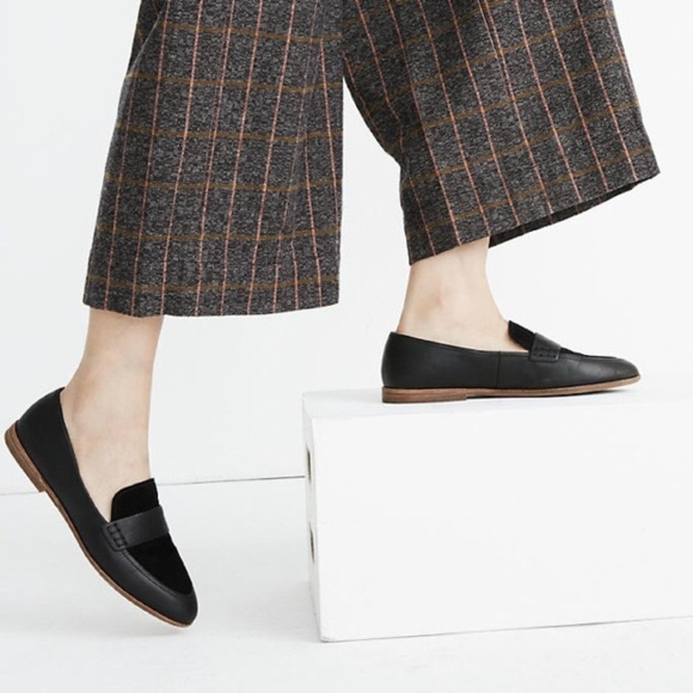 MADEWELL The Alex Loafer in Leather & Suede Sz 9